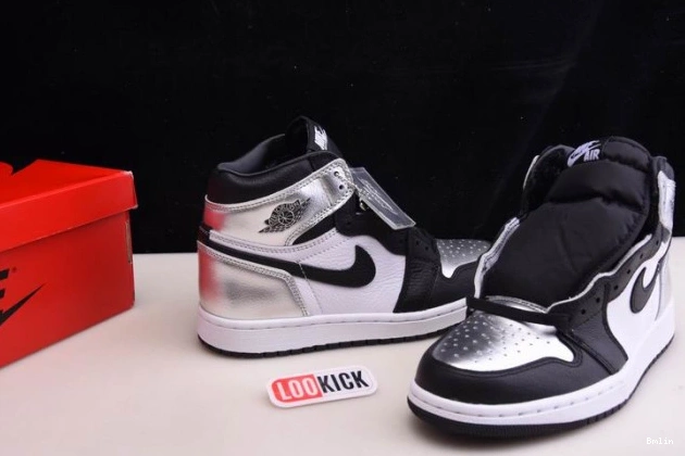 Bmlin Shoes HIGH 1 TOE JORDAN WMNS OG SILVER AIR CD0461-001 0803